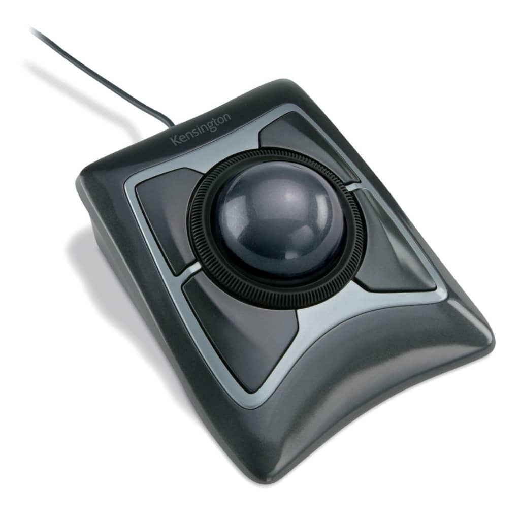 JUNG Vida Kensington Kabelgebundener Trackball Expert Mouse Schwarz und Grau