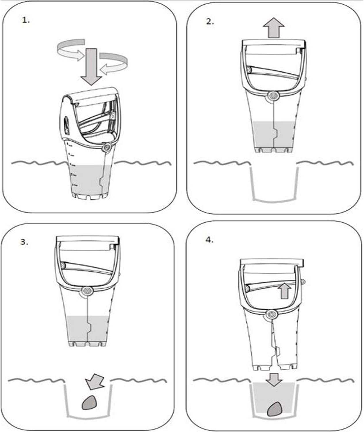 Fiskars Solid Blumenzwiebel-Pflanzer 1057079 aus wetterfestem Kunststoff, ergonomisch, leicht, gezahnte Klinge mit Tiefenskala, für Zwiebeln und Setzlinge, präzises Handwerkzeug 258 g, 24 cm