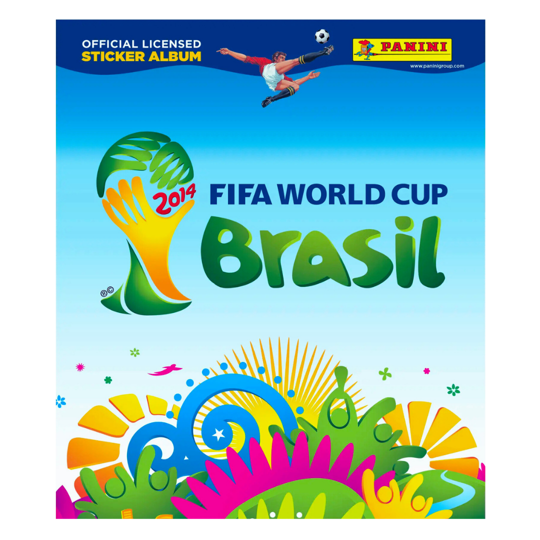 PANINI WM Weltmeisterschaft 2014 Brasilien Stickeralbum Sticker Album WorldCup – Komplettes Stickeralbum der Fußball-Weltmeisterschaft mit allen Stickern, legendären Spielern & historischen World Cup Momenten