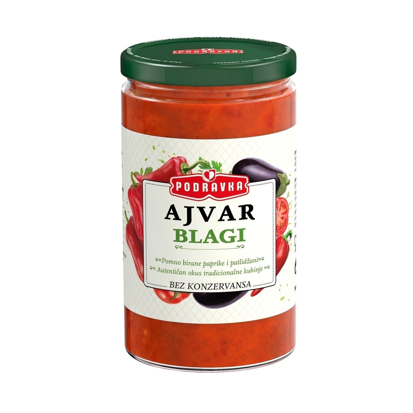 Podravka Ajvar Mild Konserve im Glas 690g