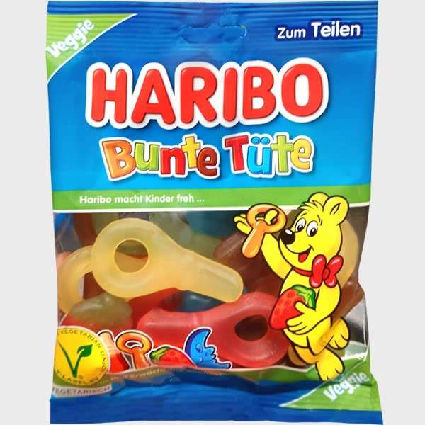 Haribo Bunte Tüte süße Spezialität 175g Süßware Snack