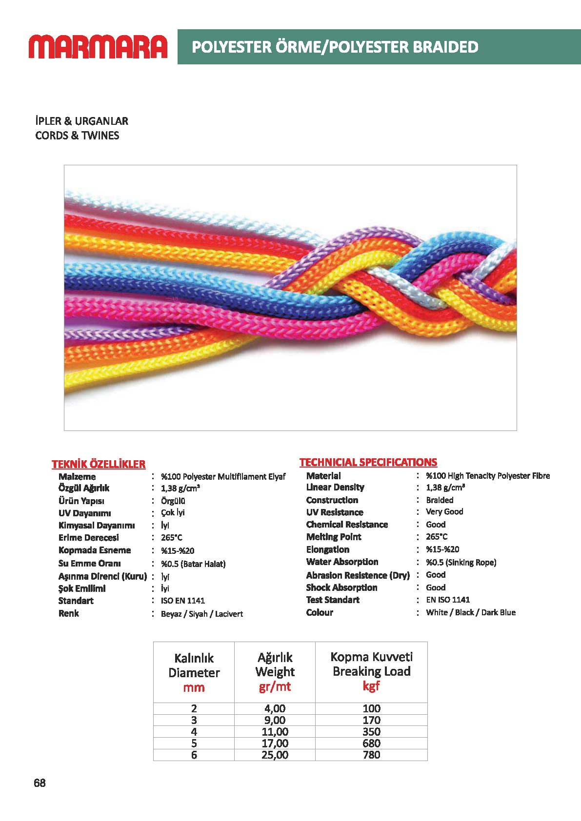 Marmara Arpa Fadennudeln 500g Pasta