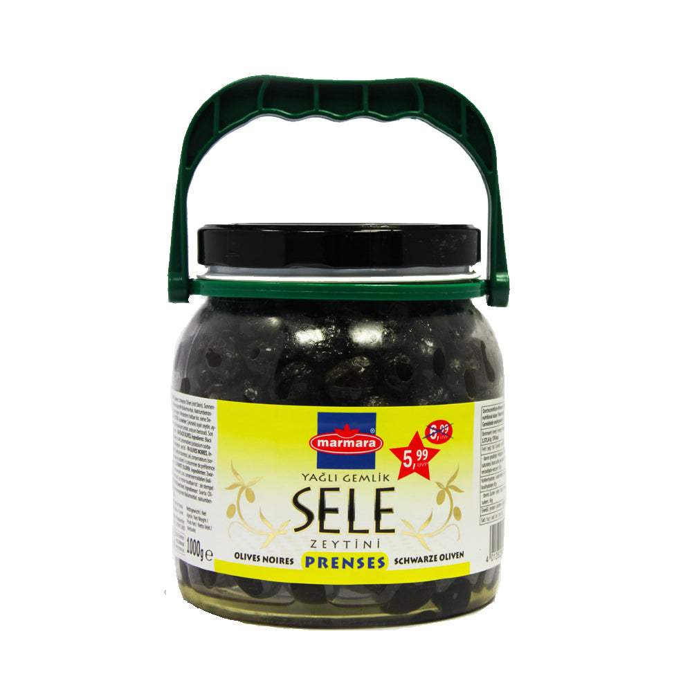 Marmara Prenses Schwarze Oliven 450g Vorrat