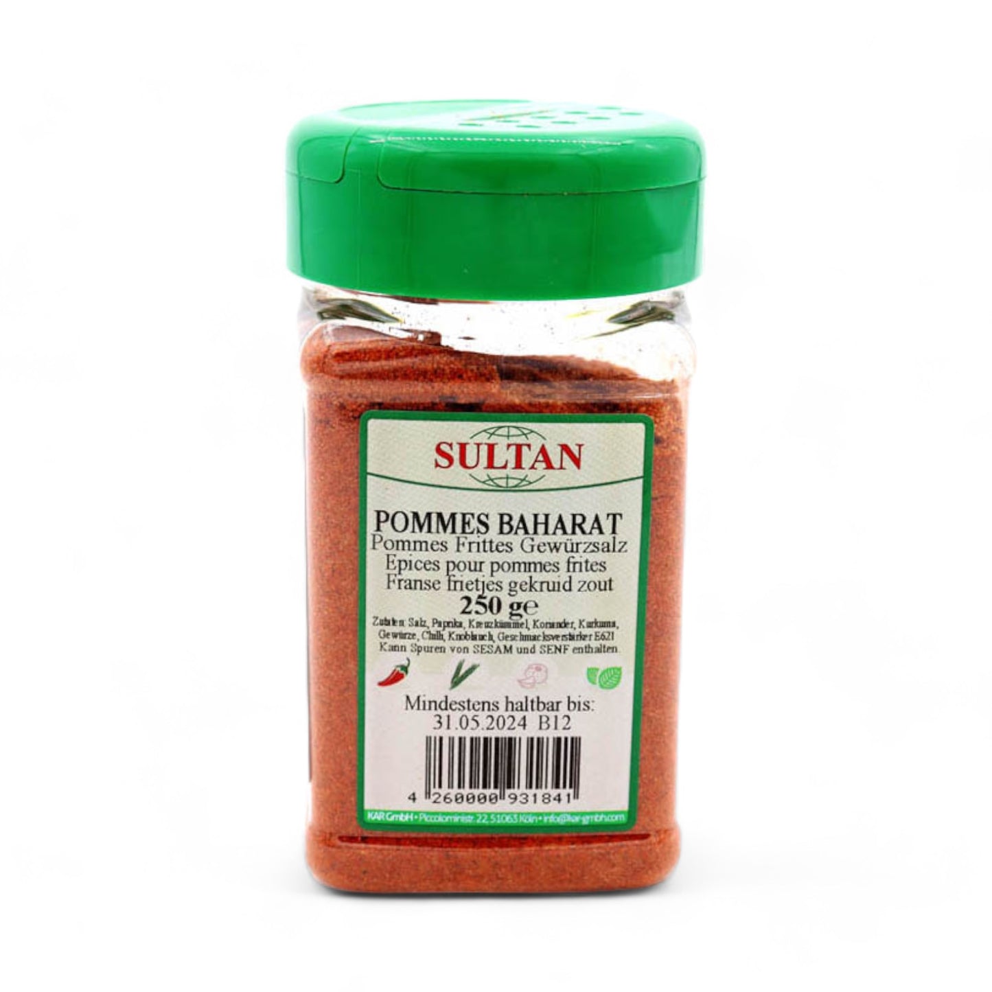 Sultan Pommes Baharat Gewürz für die türkische Küche 150g Küchengewürz