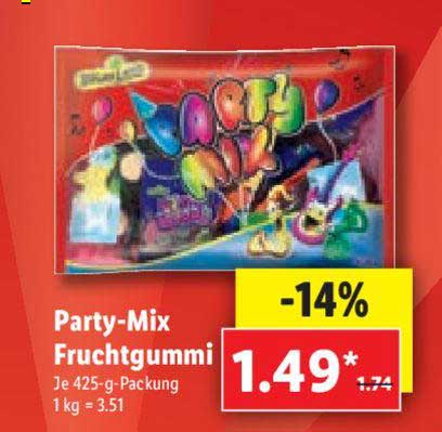 Party Mix Apfel Schnure Fruchtgummi-Süßware 1 Stk