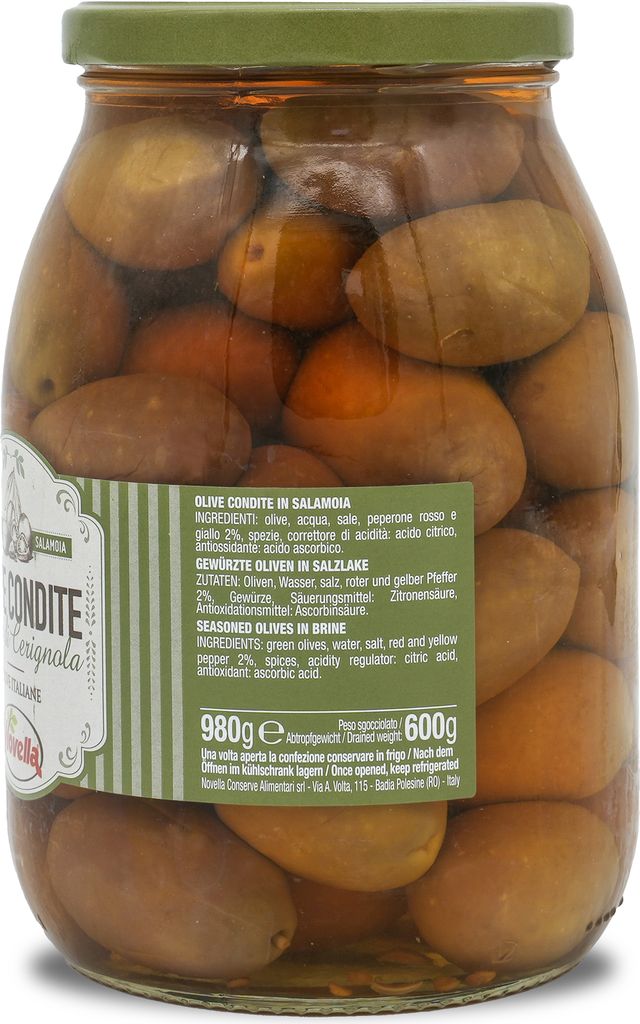 Zeliva Grüne Eingeritzte Oliven 900g Vorrat