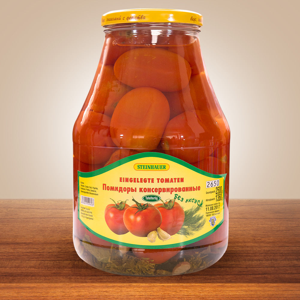Kelmendi Tomaten Ganz eingelegte Spezialität 2500g Vorrat
