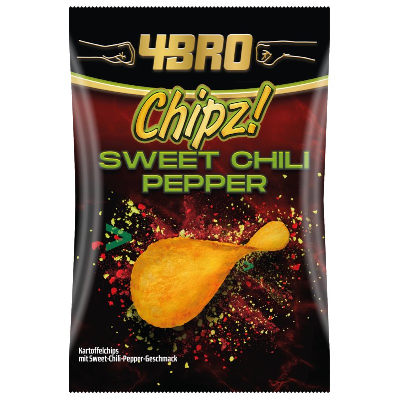 4Bro Chipz Sweet Chili Pepper 125g Lebensmittel Vorrat