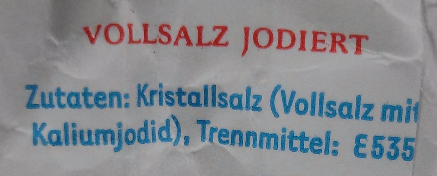 Ja Tafel Salz 500g Gewürz Küchengewürz
