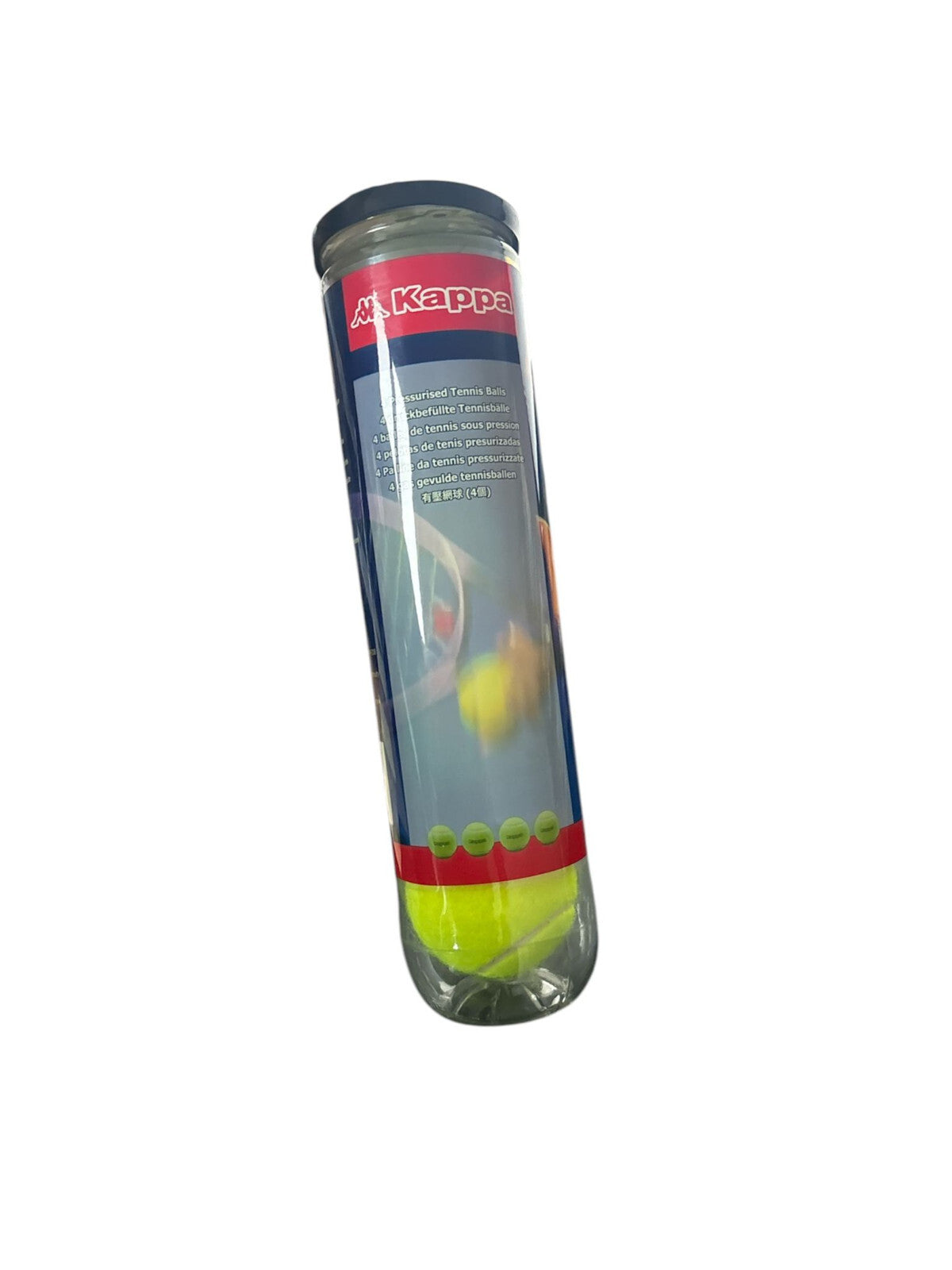 Kappa Tennisbälle Set – 4 Bälle, inkl. Dose, für Tennis & Hunde