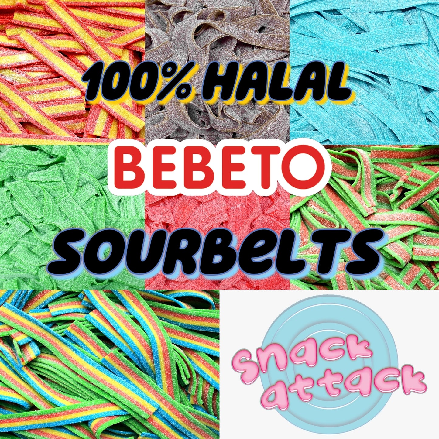 Bebeto Sauer Mix Halal Keks- und Süßwarenprodukt 500g Snack