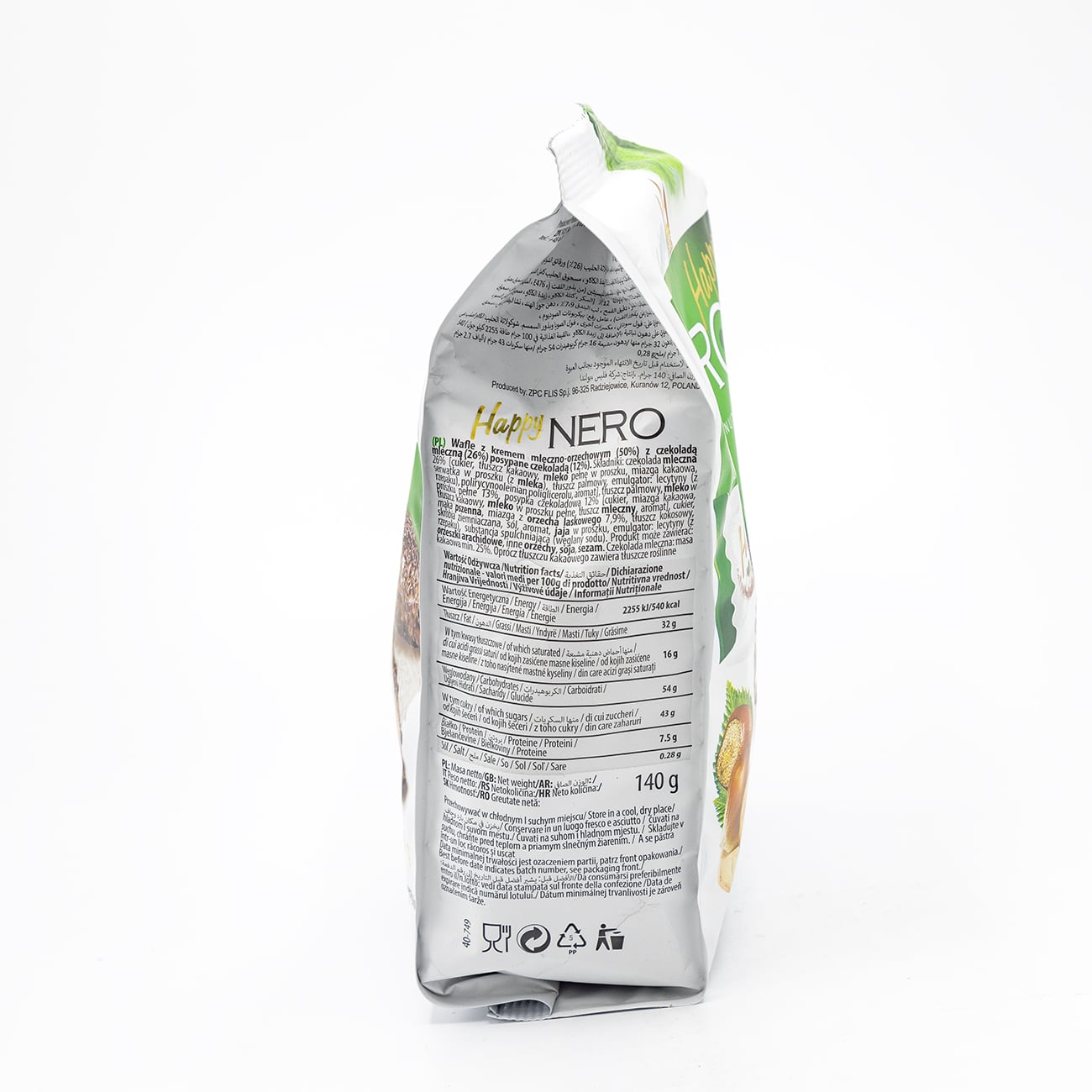 Flis Happy Rolls Nuts Keks- und Süßwarenprodukt 150g Snack