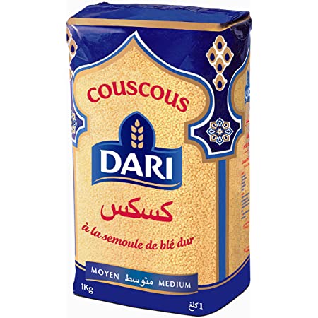 Dari Kuskus Medium Grundnahrungsmittel 1kg Getreide Vorrat