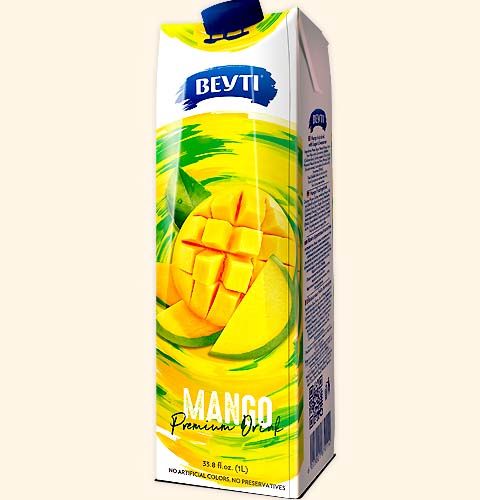 Beyti Mango Aromatisiert Grundnahrungsmittel 1000ml Getreide Vorrat