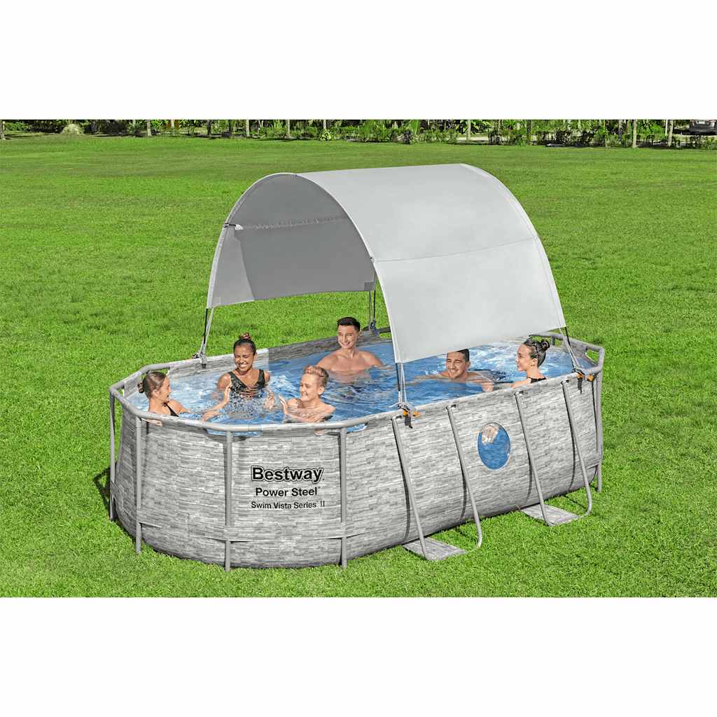 JUNG Vida Bestway Sonnendach für Aufstellpools Weiß