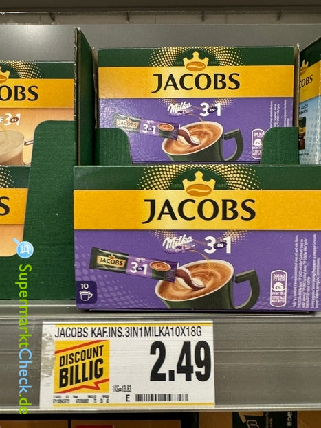 Jacobs 3 in 1 Kaffeespezialität 180g Heißgetränk