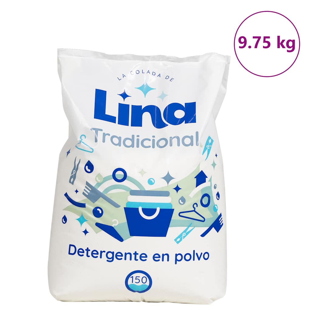 JUNG Vida Waschpulver für 150 Waschladungen 9,75 kg Weiß