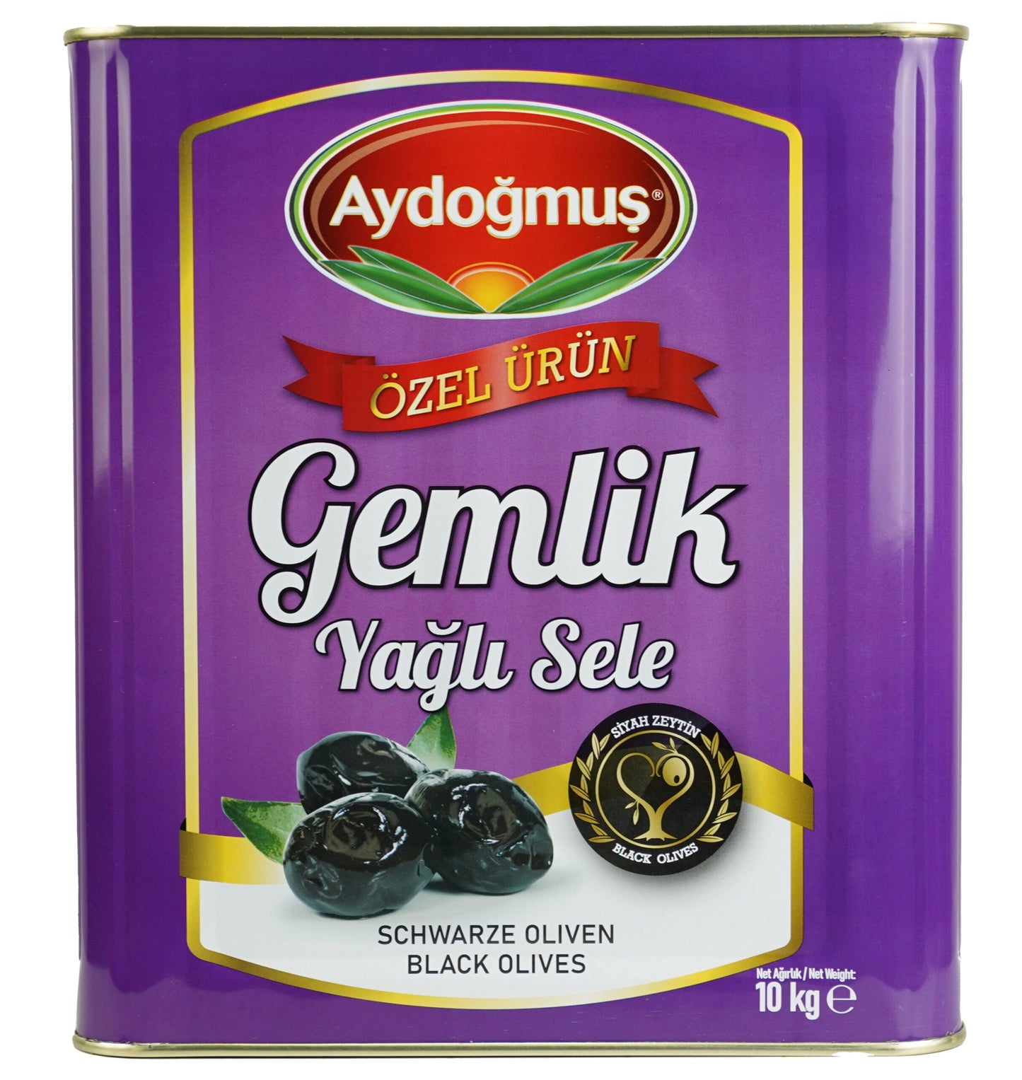Cebel Gemlik Tipi Schwarze Oliven 1000g Vorrat