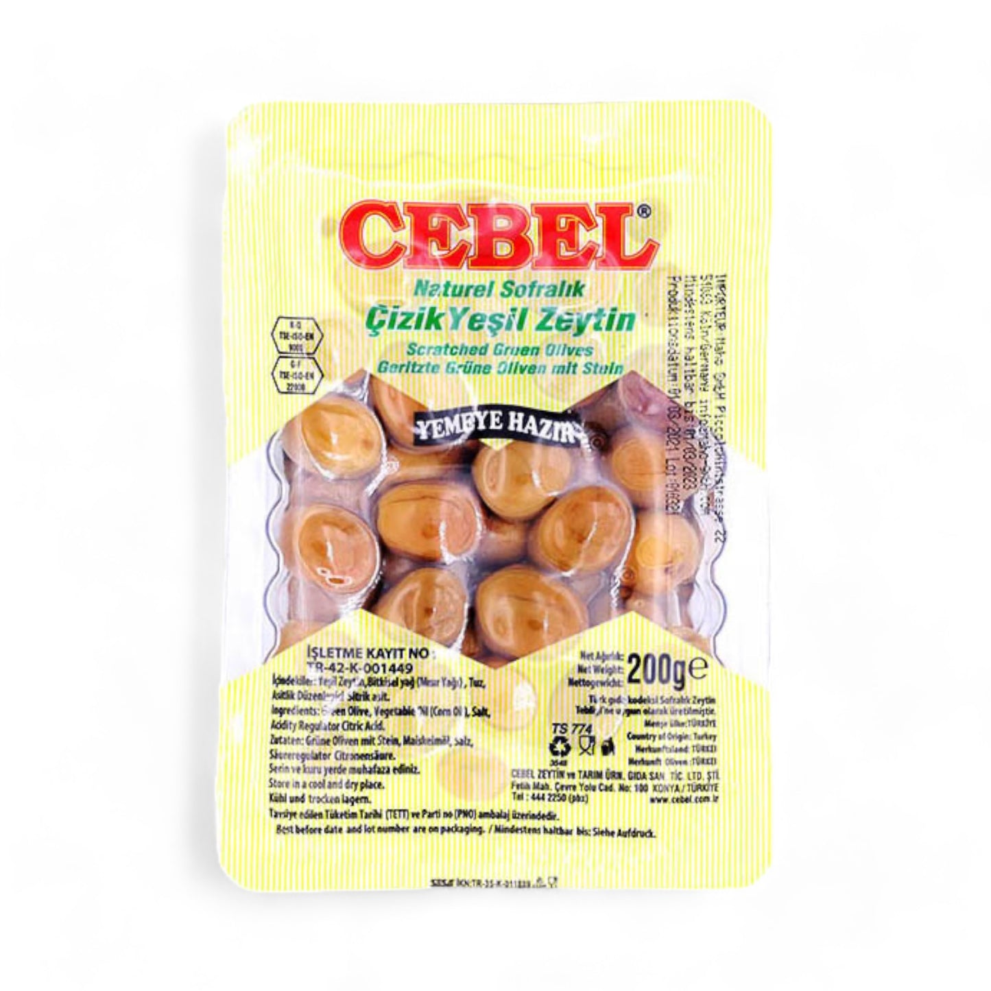 Cebel Grün Cizik Oliven 1650g Vorrat