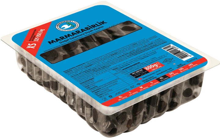 Marmarabirlik XS Schwarze Oliven 800g Vorrat