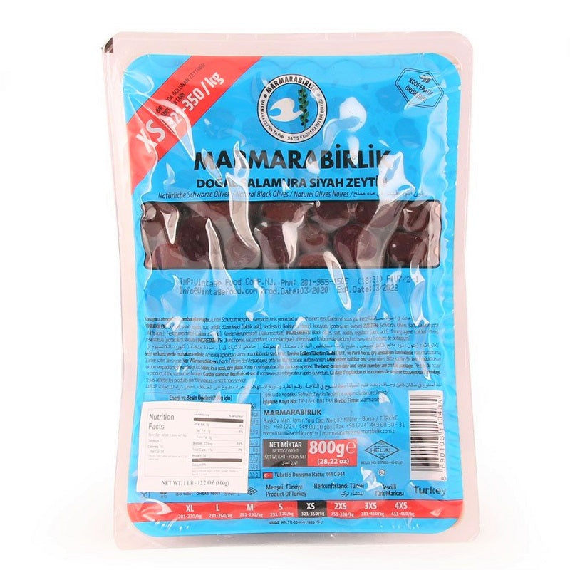 Marmarabirlik XS Schwarze Oliven 500g Vorrat