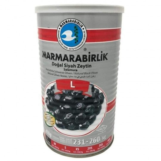Marmarabirlik L Schwarze Oliven 800g Vorrat