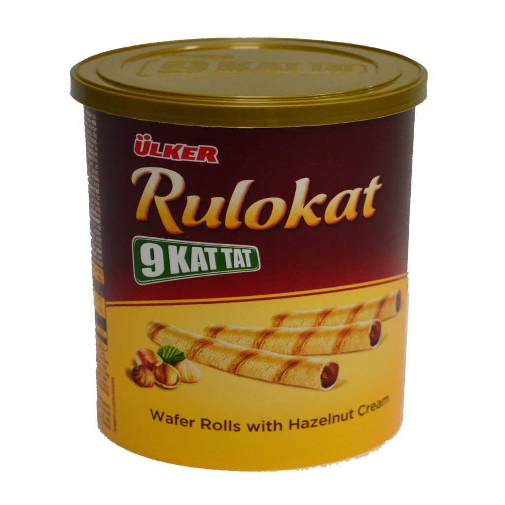 Ülker Rulokat mit Haselnuss Süßware und Snack 150g