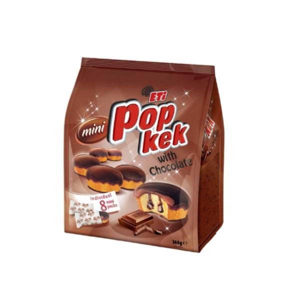 Eti Pop Kuchen Chocolate Keks- und Süßwarenprodukt 144g Snack