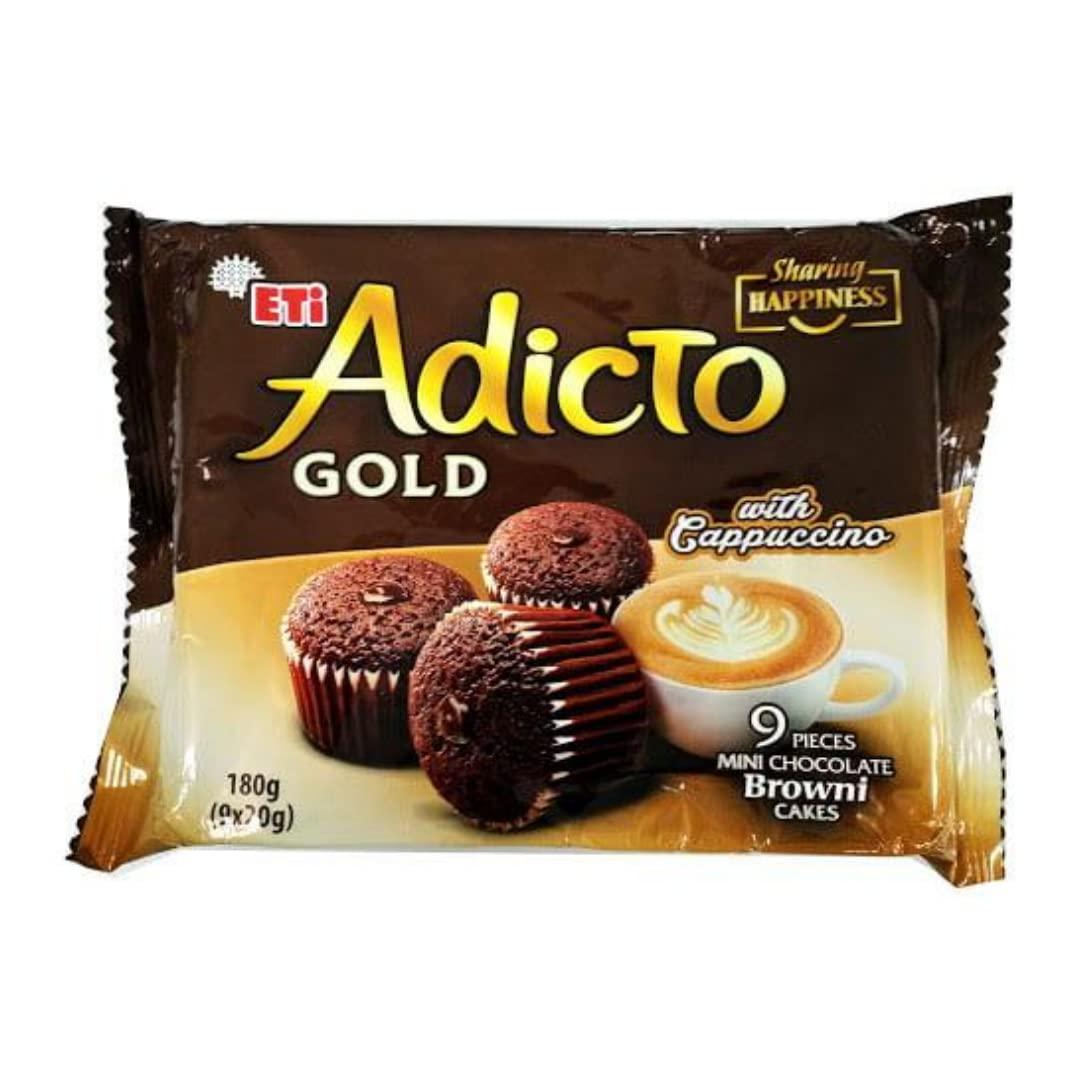 Adicto Gold Browni süße Spezialität 36g Süßware Snack