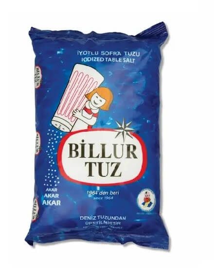 Billur Tuz Grundnahrungsmittel 3kg Getreide Vorrat