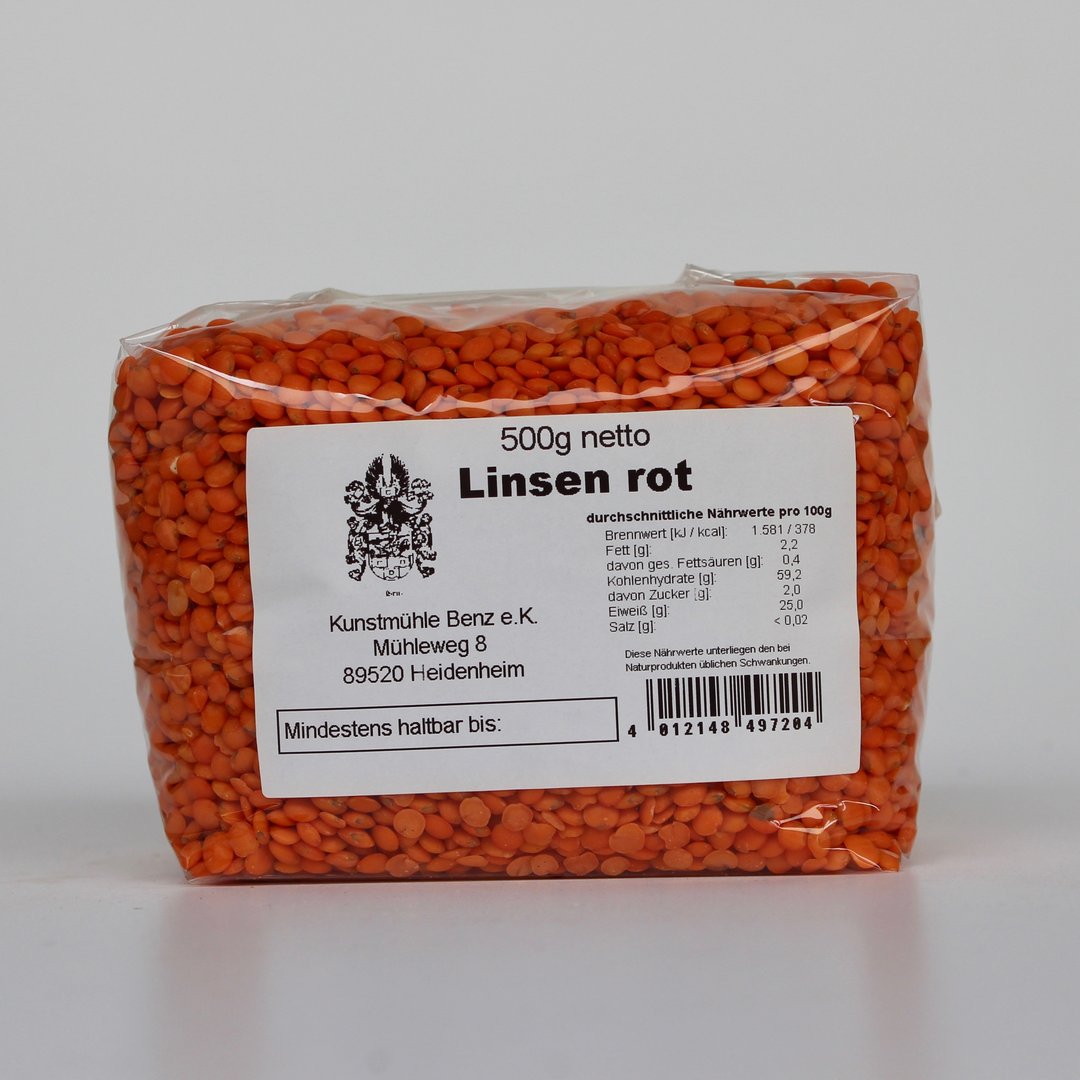 Suntat Rot Linsen Grundnahrungsmittel 2500g Getreide Vorrat