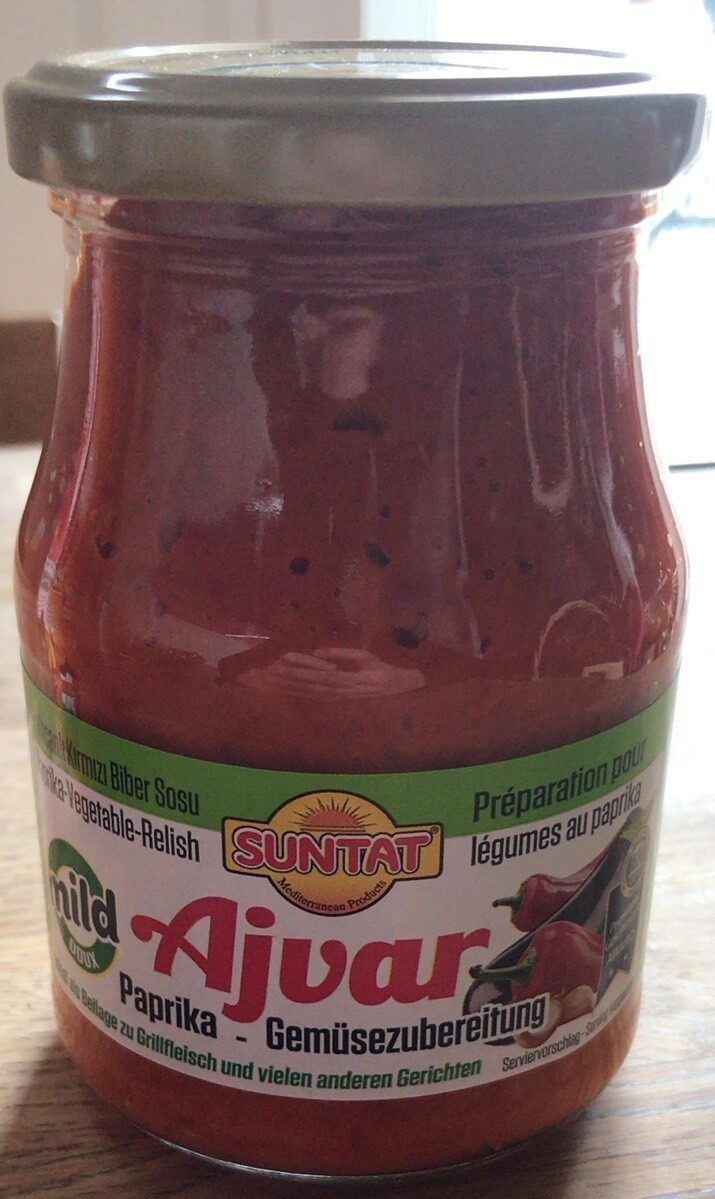 Suntat Ajvar Scharf Konserve im Glas 535g