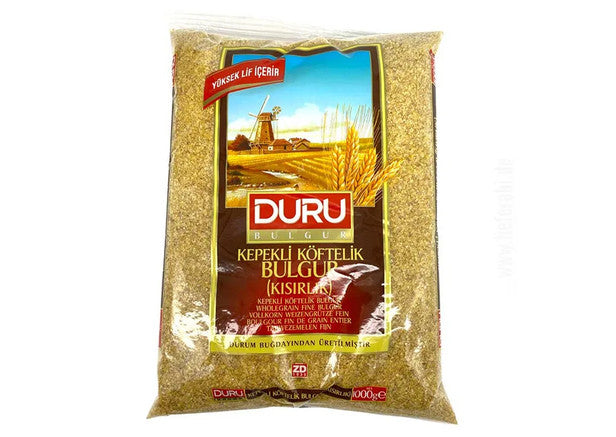 Duru Kepekli Bulgur Grundnahrungsmittel 1000g Getreide Vorrat