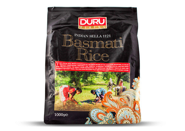 Duru Basmati Reis Grundnahrungsmittel 1000g Getreide Vorrat