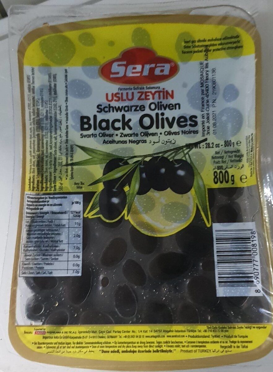 Deva Uslu Schwarze Oliven 900g Vorrat