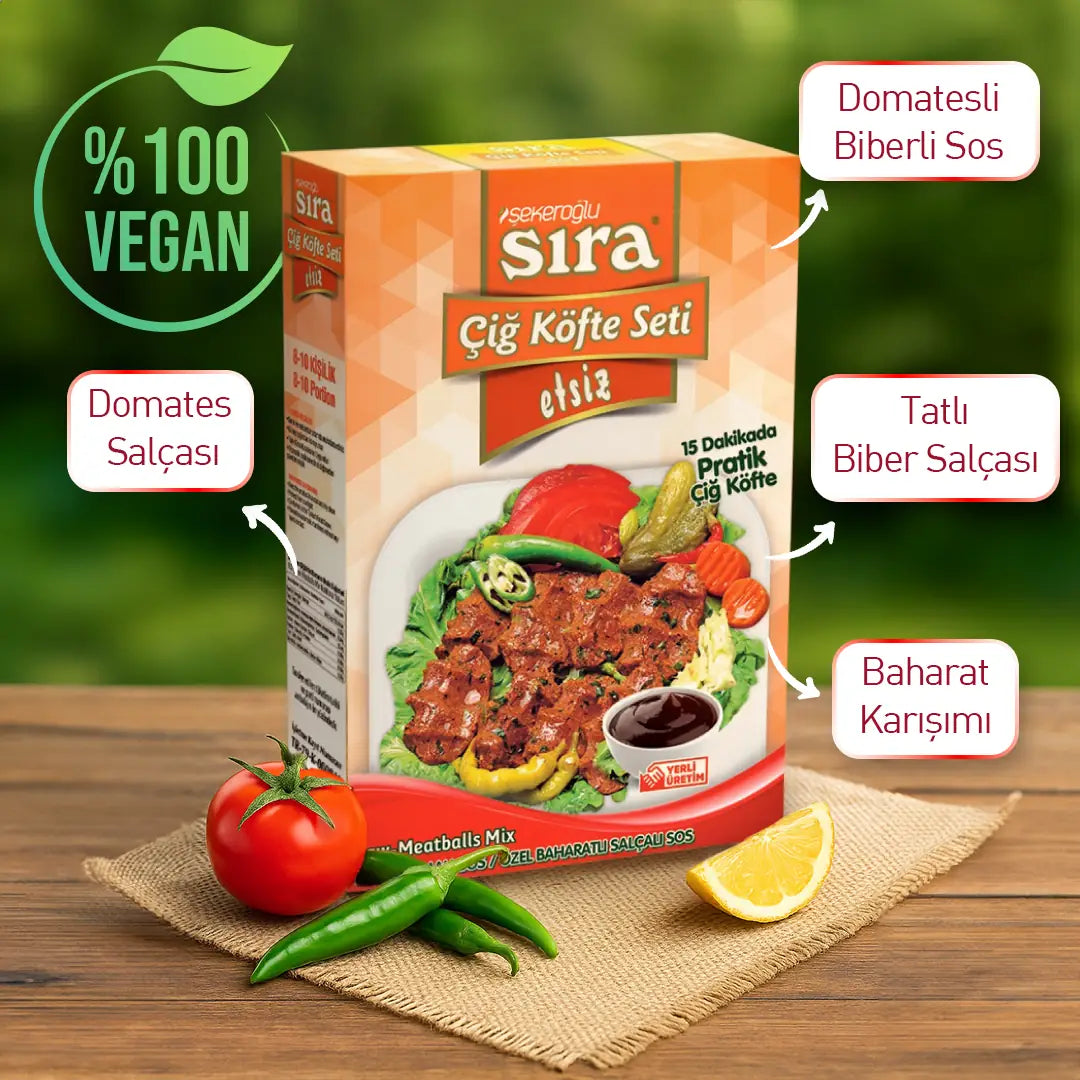 Sira Cig Köfte Seti Etsiz 500g Lebensmittel Vorrat