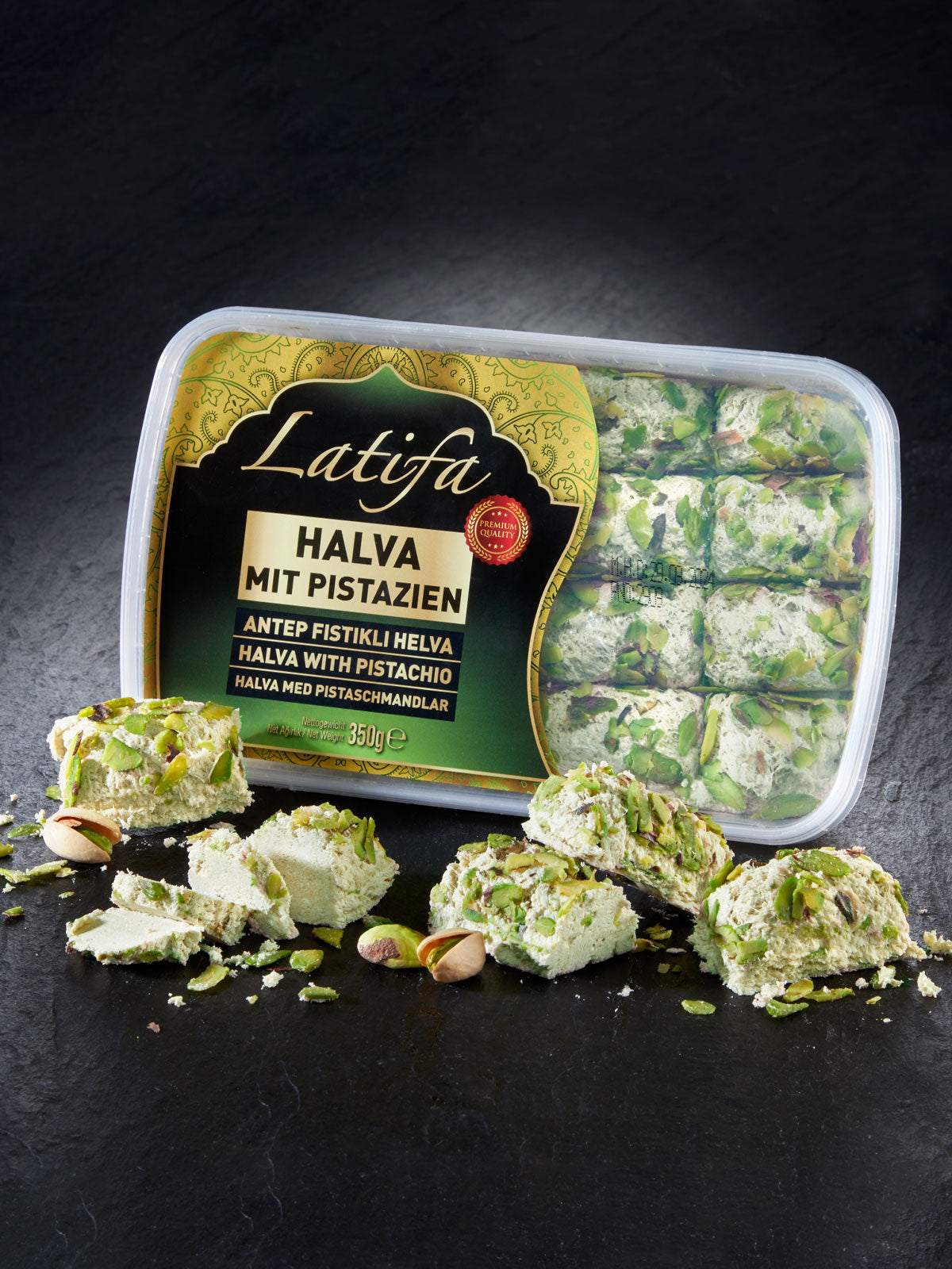 Istanbu mit Pistazie Halva süße Spezialität 350g Süßware Snack