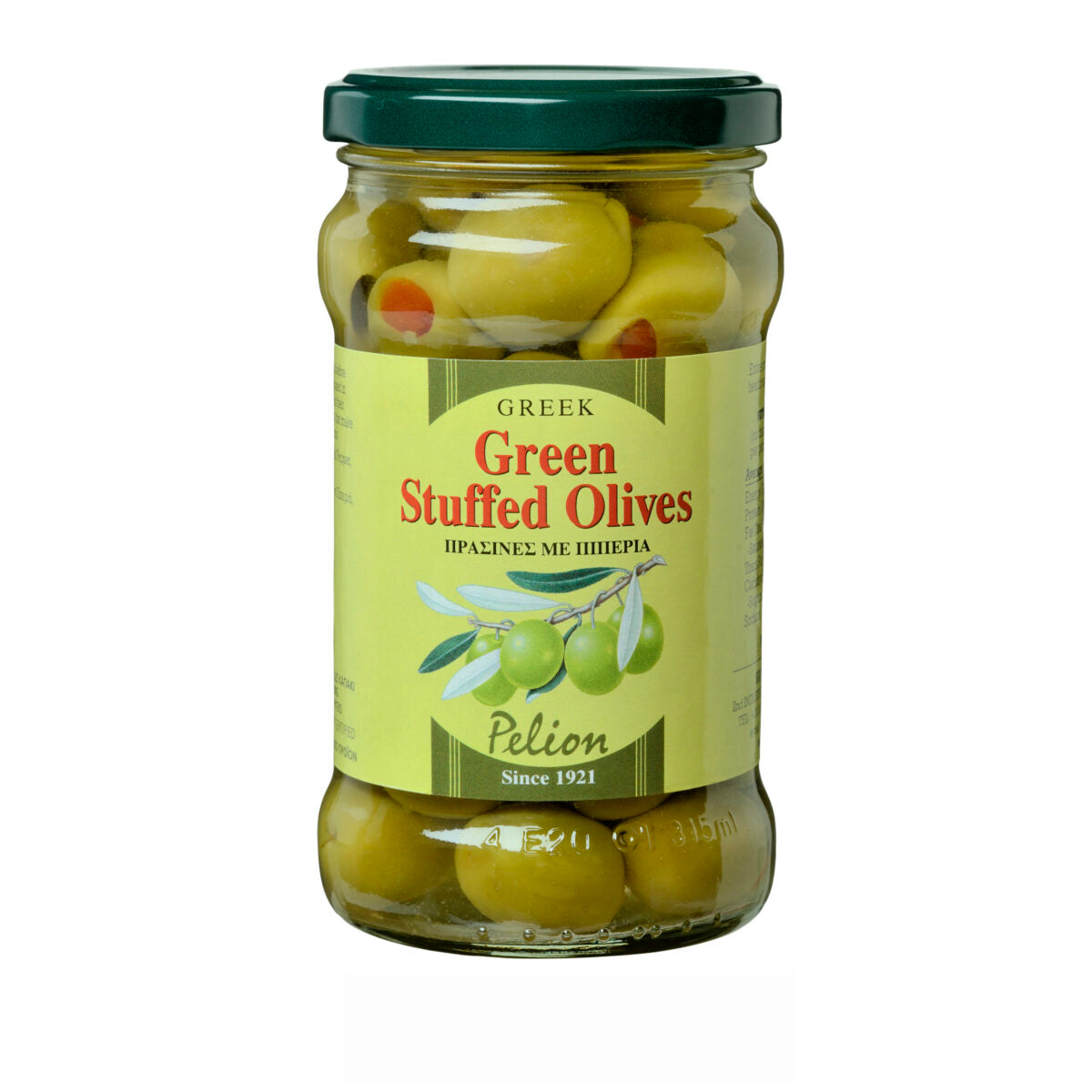 Gegrillte Grüne Oliven 465g Vorrat