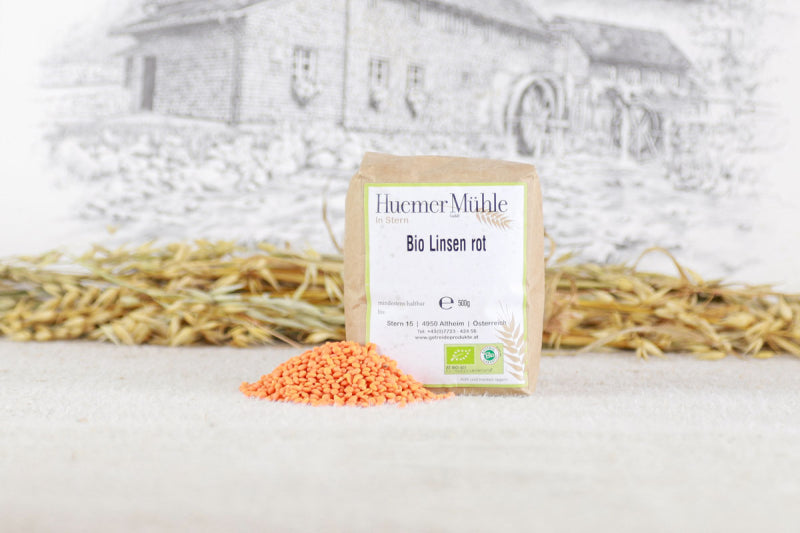 Bashan Rot Linsen Grundnahrungsmittel 2500g Getreide Vorrat