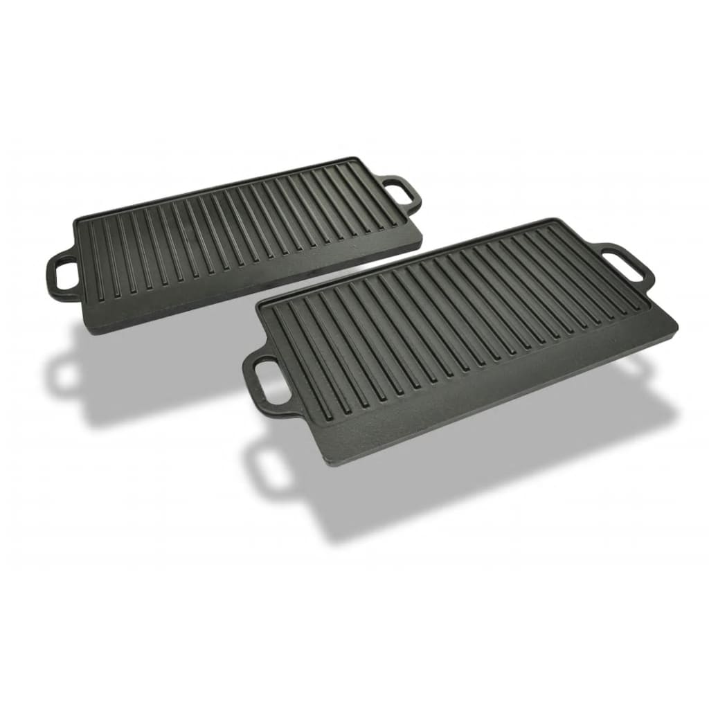 JUNG Vida Grillplatte Wendeplatte 2 Stk. Gusseisen 38x23 cm