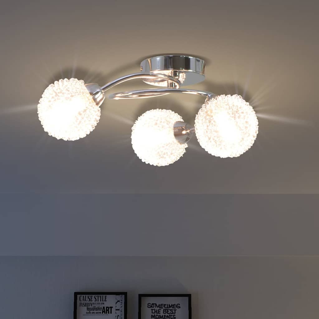 JUNG Vida Deckenleuchte mit 3 LED-Glühlampen G9 120 W