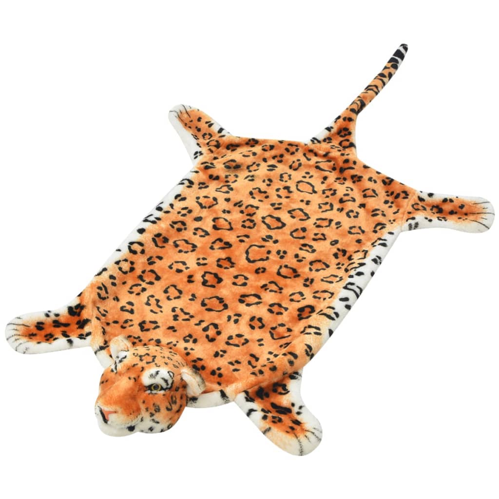 JUNG Vida Plüsch Leopardenfell Teppich 139 cm Braun