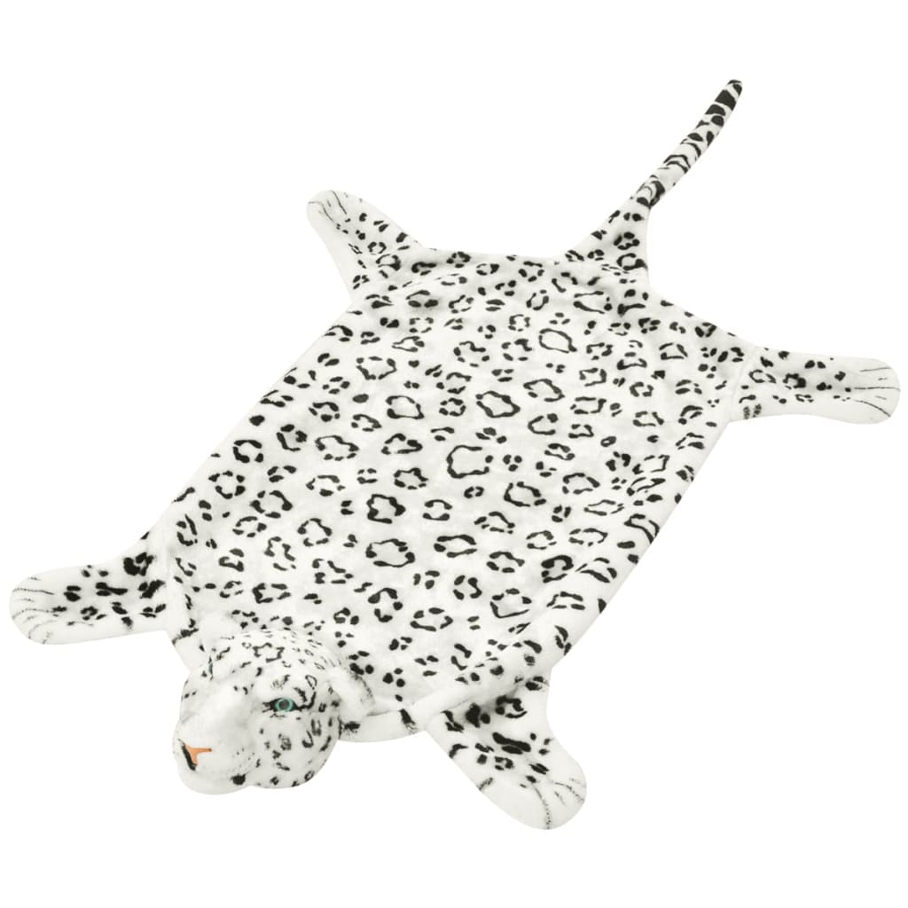 JUNG Vida Plüsch Leopardenfell Teppich 139 cm Weiß