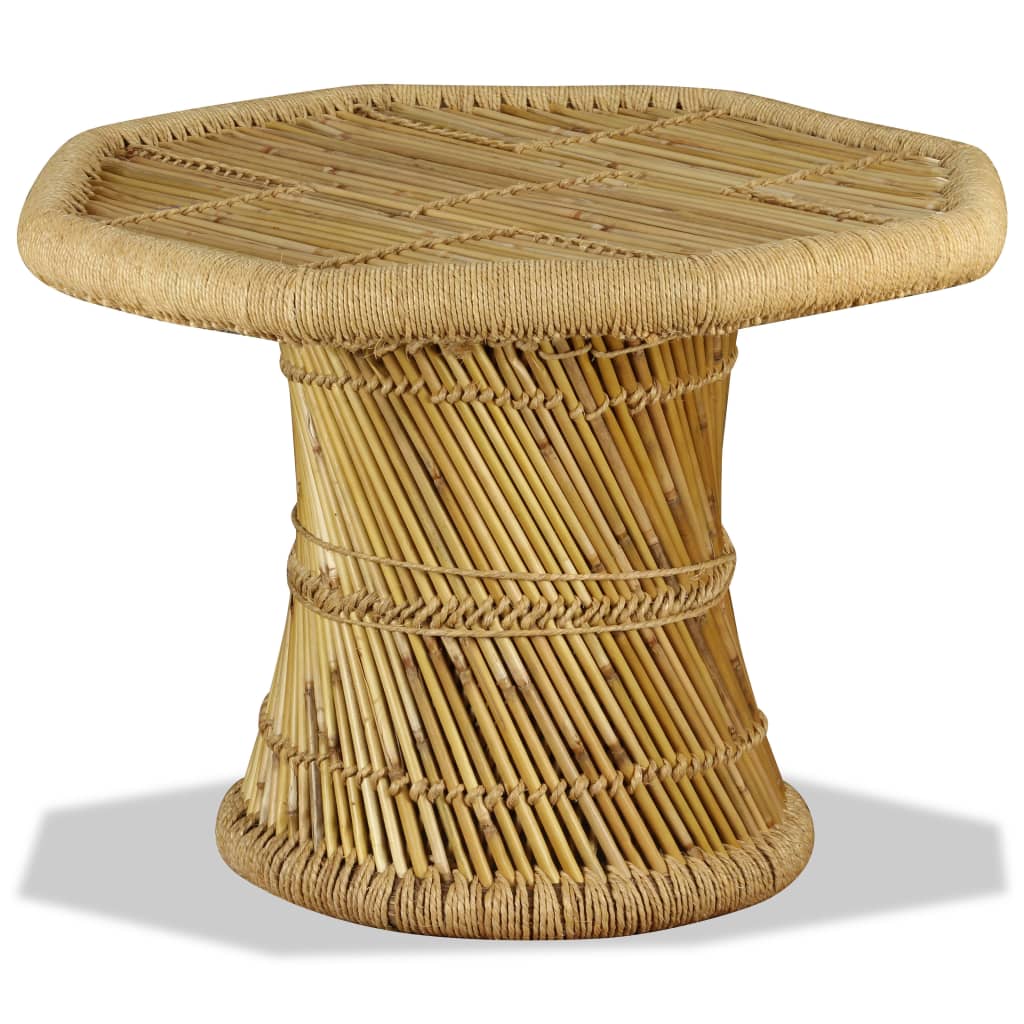 JUNG Vida Couchtisch Bambus Achteckig 60x60x45 cm