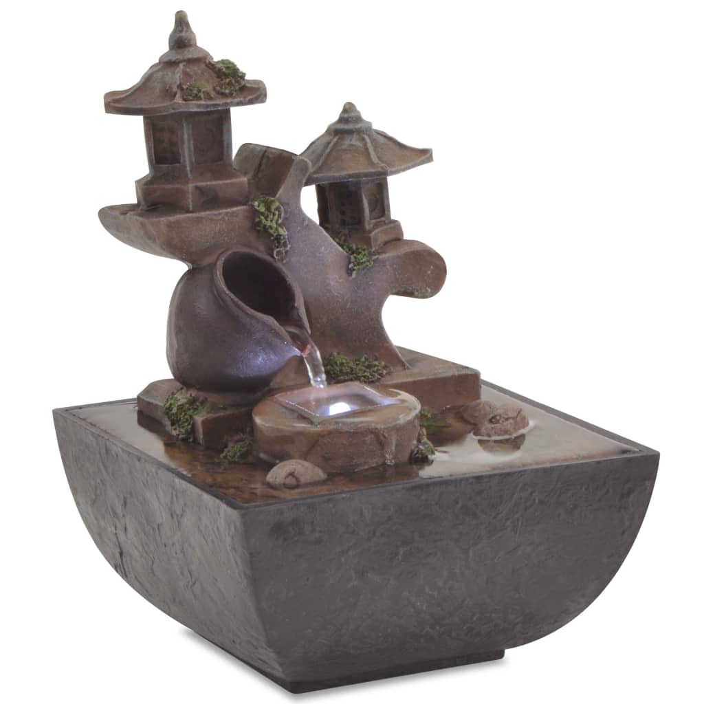 JUNG Vida Zimmerbrunnen mit LED Polyresin