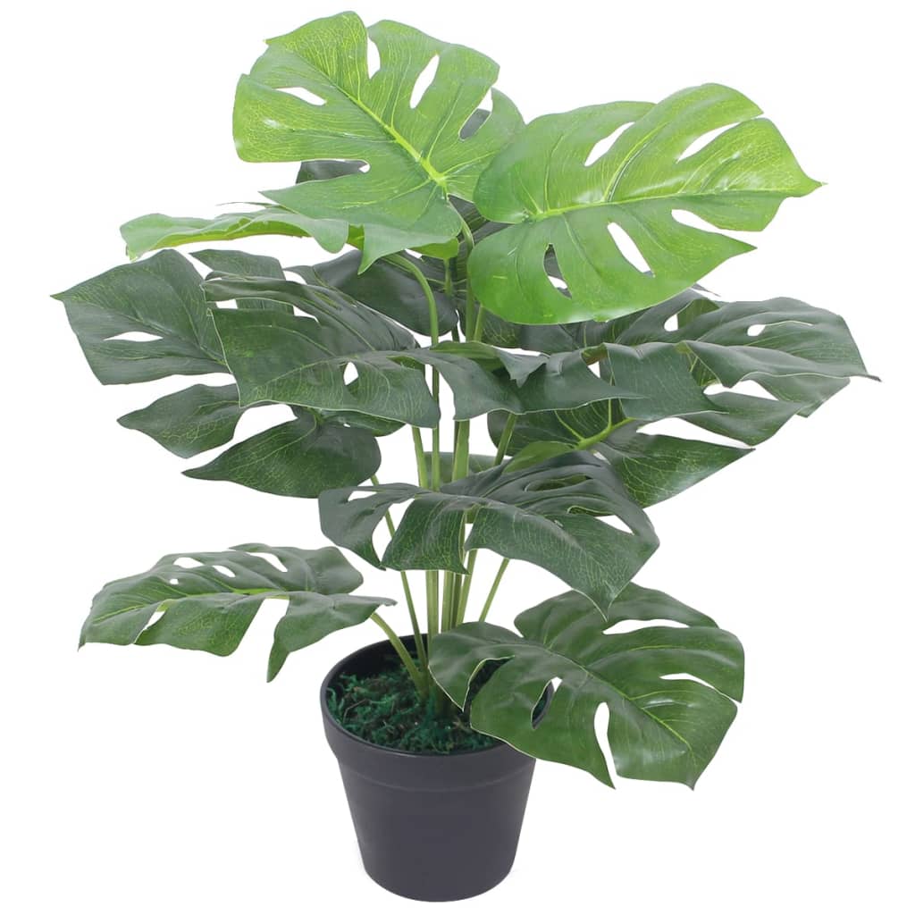 JUNG Vida Künstliche Monstera-Pflanze mit Topf 45 cm Grün