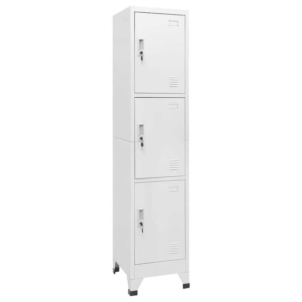 JUNG Vida Schließfachschrank mit 3 Fächern 38x45x180 cm