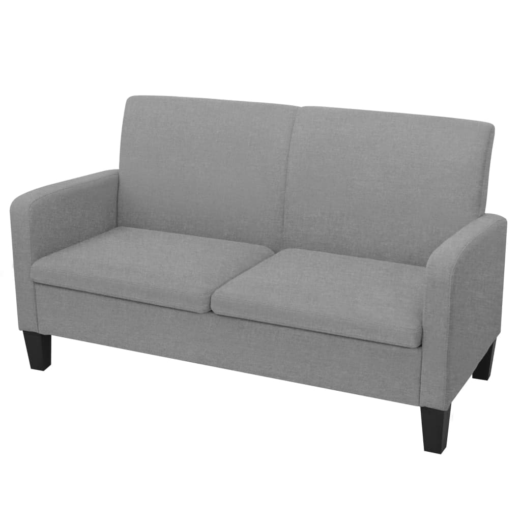 JUNG Vida 2-Sitzersofa 135 x 65 x76 cm Hellgrau