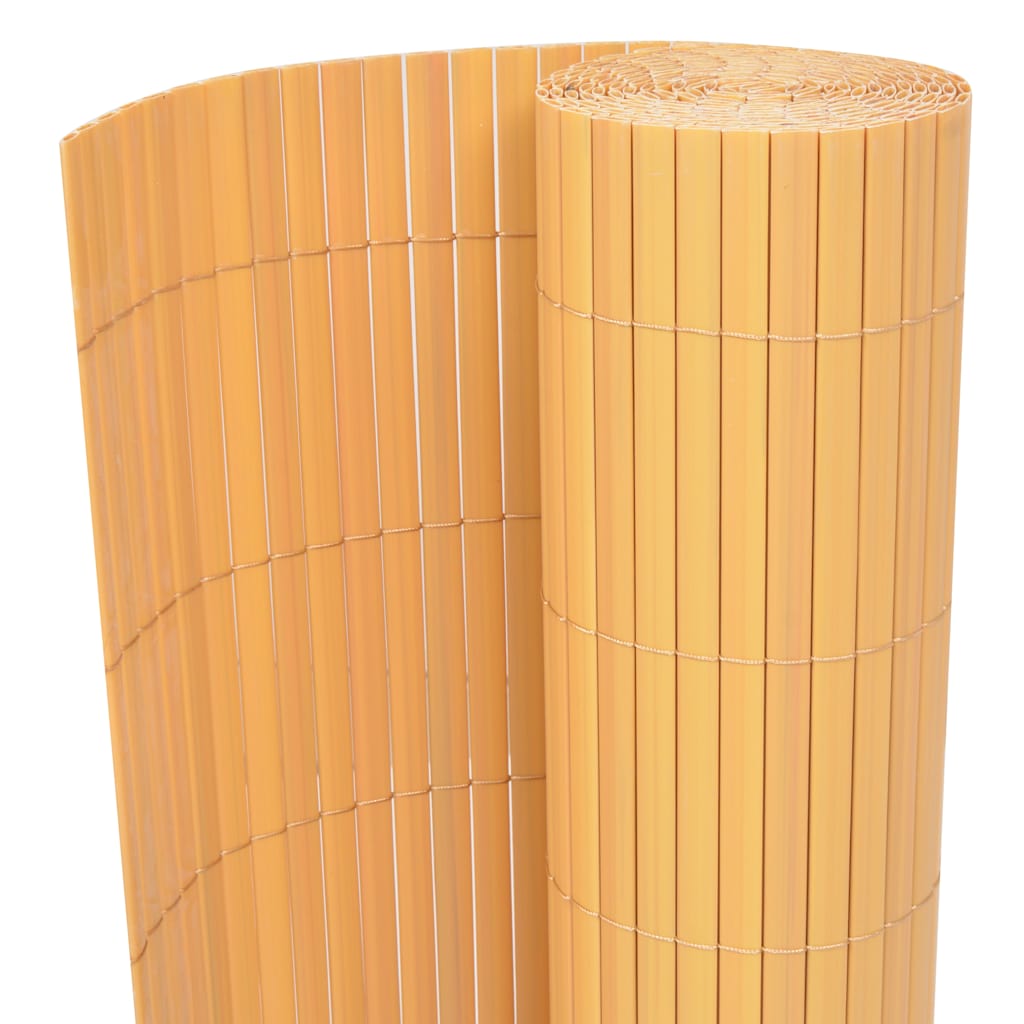 JUNG Vida Gartenzaun Doppelseitig PVC 90×500 cm Gelb