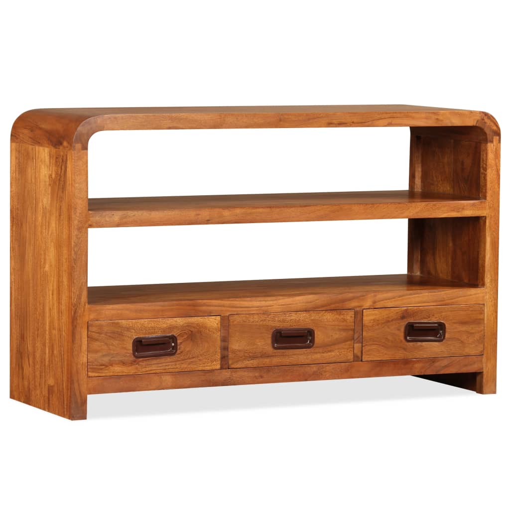 JUNG Vida TV-Schrank Massivholz Akazie 90x30x55 cm